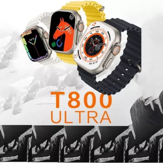 Reloj inteligente T800 Ultra para hombre y mujer con caja de titanio.