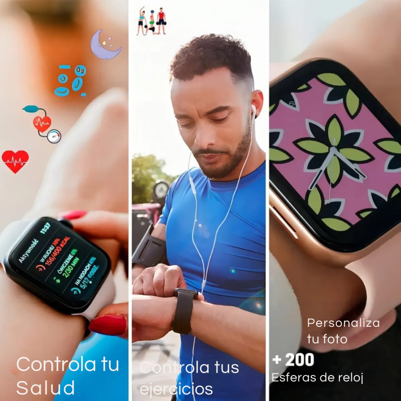 Reloj inteligente T800 Ultra para hombre y mujer con caja de titanio.
