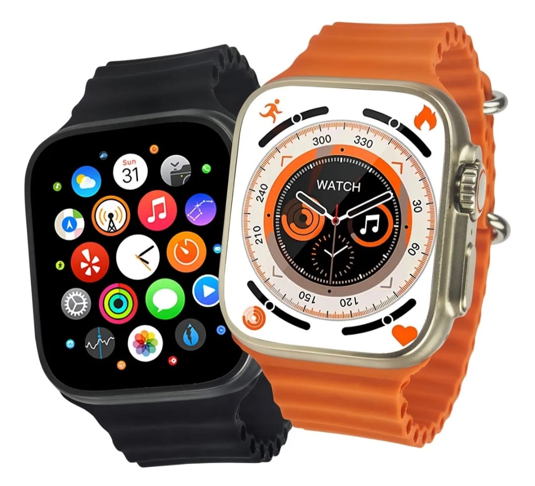 Reloj inteligente T800 Ultra para hombre y mujer con caja de titanio.