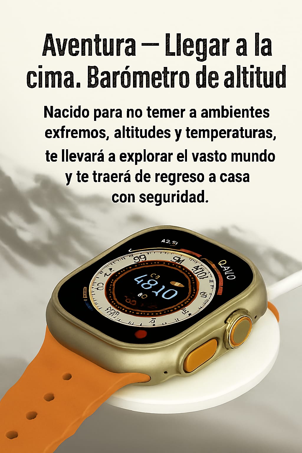 Reloj inteligente T800 Ultra para hombre y mujer con caja de titanio.